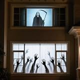 AAJK 120in Halloween Holographic Window Rear Projector Screen