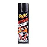 Meguiar's Hot Shine Tire Foam, High Gloss Tire Shine That Cleans, Shines, and Protects in One Step, Deep, Black Shine with Conditioners and UV Protection, Best Gifts for Car Lovers, 19 Oz Aerosol