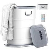 Kvineen 27L Foldable Towel Warmer Bucket, Auto Shut-Off for Overheat, Fits Four 40"x70" Oversize Towels or 2 Robes, Blanket,Fast Heating, One-Piece Space-Saving Design, Best Ideal for Mother's Gift