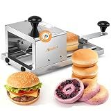 Newhai Commercial Bagel Slicer, Stainless Steel, for Even Bagels & Buns