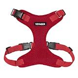 Voyager Step-in Lock Pet Harness - All Weather Mesh, Adjustable Step in Harness for Cats and Dogs by Best Pet Supplies - Red, M