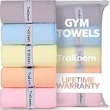 Trailoom Microfiber Gym Towels, Quick Dry, Highly Absorbing, Odor-Free