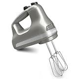 KitchenAid 5-Speed Ultra Power Hand Mixer, Plastic - KHM512, Contour Silver