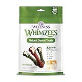 Wellness WHIMZEES Brushzees Dog Dental Treats, Natural Chews, Medium Size Stick, (12 Count)