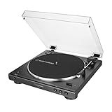 Audio-Technica AT-LP60XBT-BK Fully Automatic Wireless Belt-Drive Stereo Turntable, Hi-Fi, 2 Speed, Anti-Resonance, Die-Cast Aluminum Platter, Black