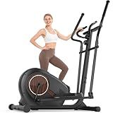 Elliptical Exercise Machine, Elliptical Machine for Home with Ultra-Smooth Magnetic Resistance,Elliptical Trainer with 14 Levels, 15.5"-18" Stride 500lb Loading, Home Gym Equipment 95% Pre-Assembled
