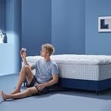 INCEPDREAM 14 Inch King Size Luxury Hybrid Mattress with Pillow Top, Latex and Memory Foam, Cooling Tencel Fabric, Dual-Layer Pocket Coils for Pressure Relief and Support, CertiPUR-US Certified