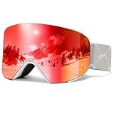 JQF Gear Ski Goggles Anti Fog YH693C OTG Magnetic Snow/Snowboard Goggles