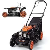 Ezasin 21" Self-Propelled Gas Lawn Mower, 170cc 4-Cycle Engine