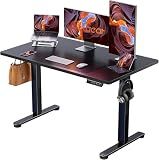 ErGear 48 X 24 Inch Height Adjustable Electric Standing Desk, Black