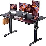 ErGear 48 X 24 Inch Height Adjustable Electric Standing Desk, Black