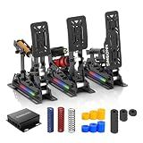 SIMSONN PRO X Ultra Sim Racing Pedals PC Racing Simulator Load Cell HE Hydraulic Pedals Support Haptic Reactor (PRO X Ultra P3-H3)