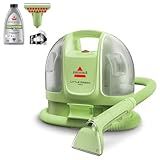 Bissell Little Green Mini Portable Carpet and Upholstery Deep Cleaner, Car/Auto Detailer, with HydroRinse Self-Cleaning Tool and 4" Tough Stain Tool, Tea Green, 4075