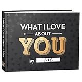 What I Love about You Book - Fill-in-the-Blank Book for Men, Boyfriend, Women, Girlfriend, Husband, Wife, Him, Her - Couples Gifts for Anniversary, Christmas & More - Stocking Stuffer for Men, Women