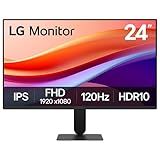 LG 24U411A-B 24-inch Full HD (1920 x 1080) IPS Computer Monitor, 120Hz, HDR10, Reader Mode, Flicker Safe, HDMI, Slim Stand Base, Black