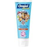 Orajel Kids Paw Patrol Anti-Cavity Fluoride Toothpaste, Natural Fruity Bubble Flavor, 4.2oz Tube