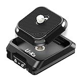 ULANZI UKA01 Camera Quick Release Plate, Tripod Mount Adapter Camera Quick Release Kit w 1/4''-3/8" Screw for Gimbals, Sliders, DSLR, Tripods DJI Sony& 38mm Arca-Swiss Max Load 20kg (Base & Plate)