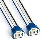 H4 Pigtail Headlight Socket H4 Connector Wiring Harness Female Plug 14AWG Ceramic H4 9003 Pigtail Connector (pack of 2)