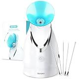 EZBASICS Facial Steamer, Nano Ionic Warm Mist for Facial Deep Cleaning Blue