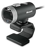 Microsoft LifeCam Cinema,Webcam with built-in noise cancelling Microphone, Light Correction, USB Connectivity, for video calling on Microsoft Teams/Zoom, compatible with Windows 8/10/11/ Mac