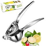 TEZZ Premium Lemon Squeezer, Large Heavy Duty Handhelp Juicer for Lemon, Metal Hand Press Citrus Juicer, Lime Squeezer Bar Tool, Manual Citrus Press