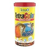 TetraColor Tropical Flakes, Color Boosting Fish Food, Nutritionally Balanced Diet for Tropical Fish, 7.06 oz