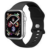 Sport Band Compatible with Apple Watch Bands 40mm 38mm 41mm 42mm 44mm 45mm 49mm for Women Men,Soft Silicone Waterproof Replacement Strap for Apple Watch Series 11 10 9 8 7 6 5 4 Ultra 3 2 1 SE