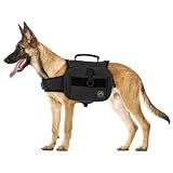 Himal Outdoors Dog Backpack & Saddle Bag, Tactical Hiking Backpack Black