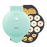 Dash MultiMaker® Treat Maker System - Make Mini Donuts, Cupcakes & Heart-Shaped Waffles - Interchangeable Plate Design - dishwasher safe Parts for Easy Cleanup - Aqua