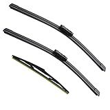 3 Factory Wiper Blade Replacement for 2025 2024 2023 2022 2021 2020 2019 2018 2017 Mazda CX-5 CX-9, Original Equipment Windshield Window Wiper Blades Set - 24"/18"/14"(Set of 3) Top Lock