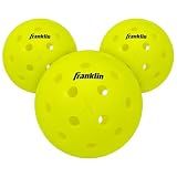 Franklin Sports Pickleball-x Performance 40 Outdoor Balls-Optic Yellow