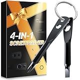 Christmas Gifts Stocking Stuffers for Men, KUSONKEY Keychain Screwdriver Tool Gifts for Men, 4-in-1 Screwdriver Bit with Phillips,Slotted and Hex Wrench Cool Gadgets for Him,Husband,Boyfriend,Dad