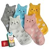 Jeasona Women's Cute Socks Cat Gifts for Women Wife Girlfriend Mom