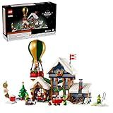 LEGO Icons Santa's Post Office Building Set for Adults - Christmas Village Decoration for Home - Includes Santa Minifigure, 4 Elves Minifigures, and More - Gift Idea for Men and Women - 10339