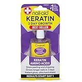 Nail-Aid Keratin 3 Day Growth Nail Treatment & Strengthener, Clear, 0.55 Fl Oz