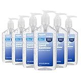 Amazon Basic Care Original Hand Sanitizer with Vitamin E, 62% Ethyl Alcohol, 12 fl oz, 6-Pack