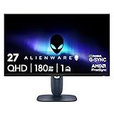 Alienware 27 Gaming Monitor - AW2725DM - 27-inch QHD 180Hz 1ms Display, IPS, NVIDIA G-SYNC, AMD Freesync, VESA AdaptiveSync.