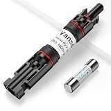 Vansdon 30A Solar Panel Fuse Holder,1PCS PV Inline Fuse Holders, Waterproof Solar Fuse Connector for Solar Panel and Solar Controller
