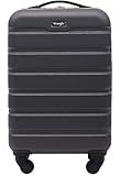 Wrangler 22" Hardside Spinner Carry-On Luggage, Charcoal