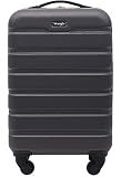 Wrangler 22" Hardside Spinner Carry-On Luggage, Charcoal