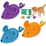 Retro Shaw Cat Toys Mice, Catnip Toys Mouse for Indoor Cats, 3 Pack