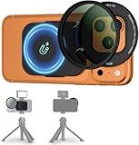 Upgraded 67mm CPL Filter for iPhone 17, Lens Filter Adapter Pouch Set for iPhone 17 16 15 14 Pro Pro Max Plus Air, Magnetic Phone Lens Filter Ring with 1/4-20" & Cold Shoe Pull-Out to Fit 17 Pro Max