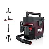 Shark MessMaster Portable Wet Dry Vacuum, 1 Gallon Capacity, True Grip Accessory Suite, Corded, Perfect for Pets & Cars, Ultra-Powerful Suction for Tough Wet & Dry Messes, Burgundy, UV105