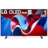 LG 42-Inch Class OLED evo C4 Series Smart TV 4K Processor Flat Screen with Magic Remote AI-Powered with Alexa Built-in (OLED42C4PUA, 2024)