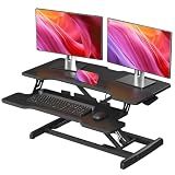 JYLH JOYSEEKER 32" Standing Desk Converter, Quick Sit to Stand Desk Riser