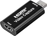 Audio Express AXHDCAP 4K HDMI Video Capture Card, Cam Link Card Game Audio Adapter HDMI to USB 2.0 Record Capture Device for Streaming, Live Broadcasting, Video Conference, Teaching, Gaming
