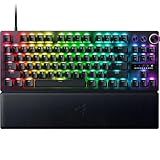 Razer Huntsman V3 Pro TKL Esports Gaming Keyboard: Analog Optical Switches - Razer Snap Tap - Rapid Trigger - Adjustable Actuation - Media Keys & Dial - Doubleshot PBT Keycaps - Wrist Rest - Black