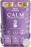 Body Restore Shower Steamers Aromatherapy 15 Pack – Mothers Day Gifts for Mom, Spa Gifts for Women, Relaxation Stress Relief Self Care – Premium Lavender Essential Oil Tablets