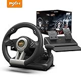 PXN Racing Wheel - Gaming Steering Wheel for PC, V3II 180 Degree Driving Wheel Volante PC Universal Usb Car Racing with Pedal for PS4, PC, PS3,Xbox Series X|S, Xbox One
