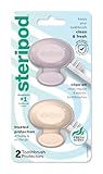 Steripod Clip-On Toothbrush Protector, Keeps Fresh and Clean, Fits Most Manual and Electric Toothbrushes, Pink and Blue, 2 Count (Pack of 1)